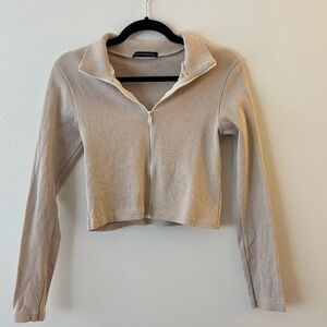 Brandy Melville Cropped Zip Up🧸